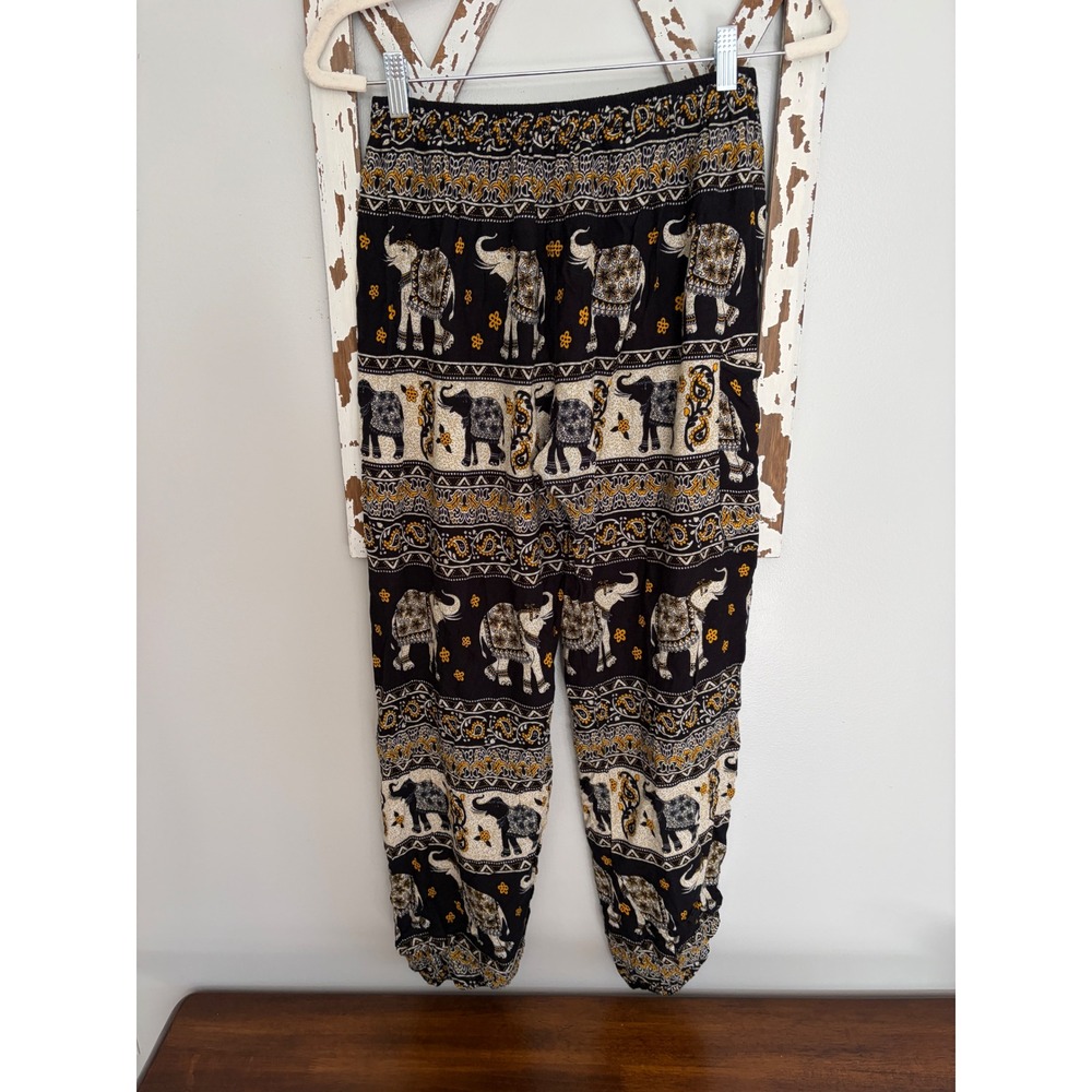 Earthbound Elephant Thai Harem Pants Festival Bohemian Size L - Picture 2 of 7